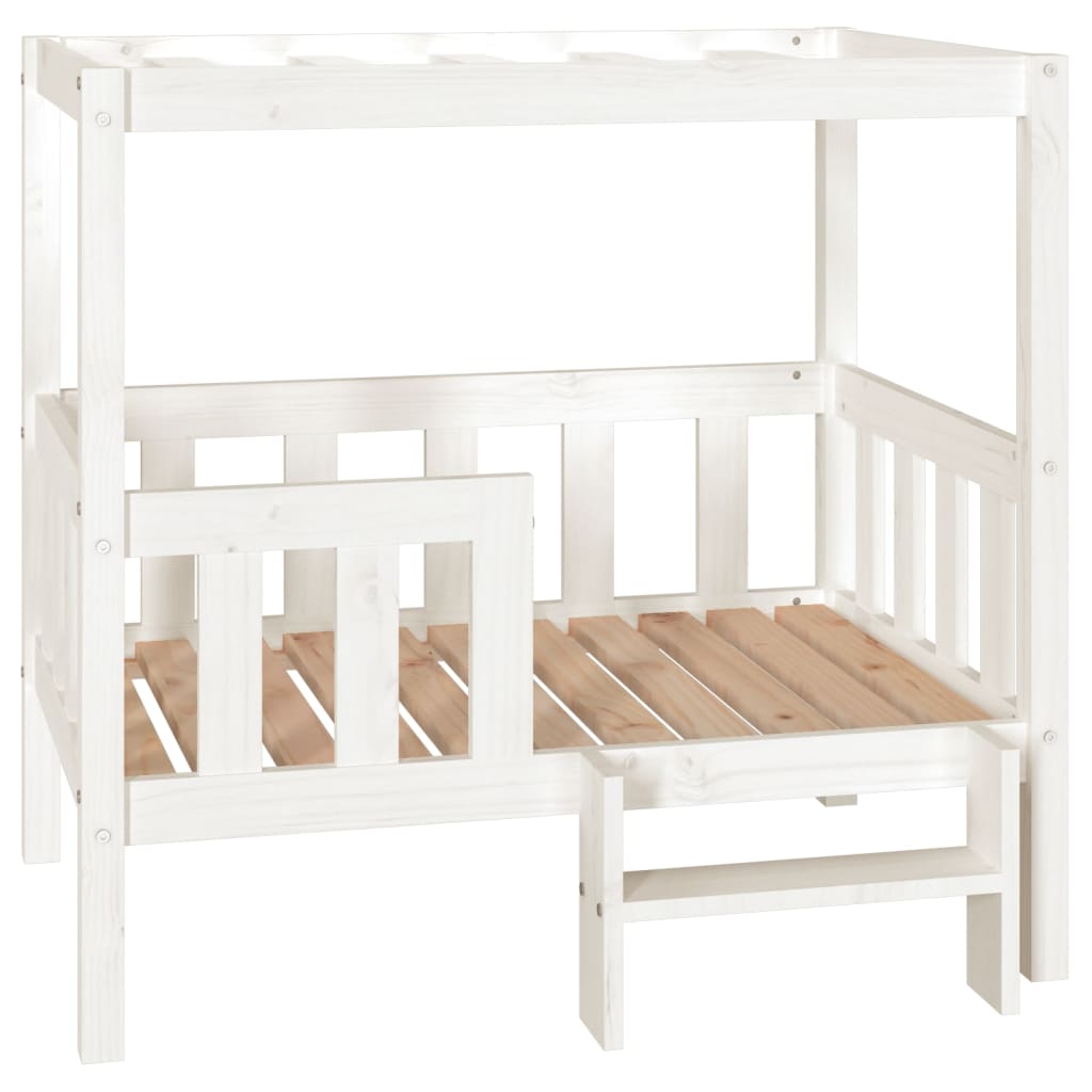 vidaXL Hundebett Weiß 95,5x73,5x90 cm Massivholz Kiefer - Perferre Premium Pet