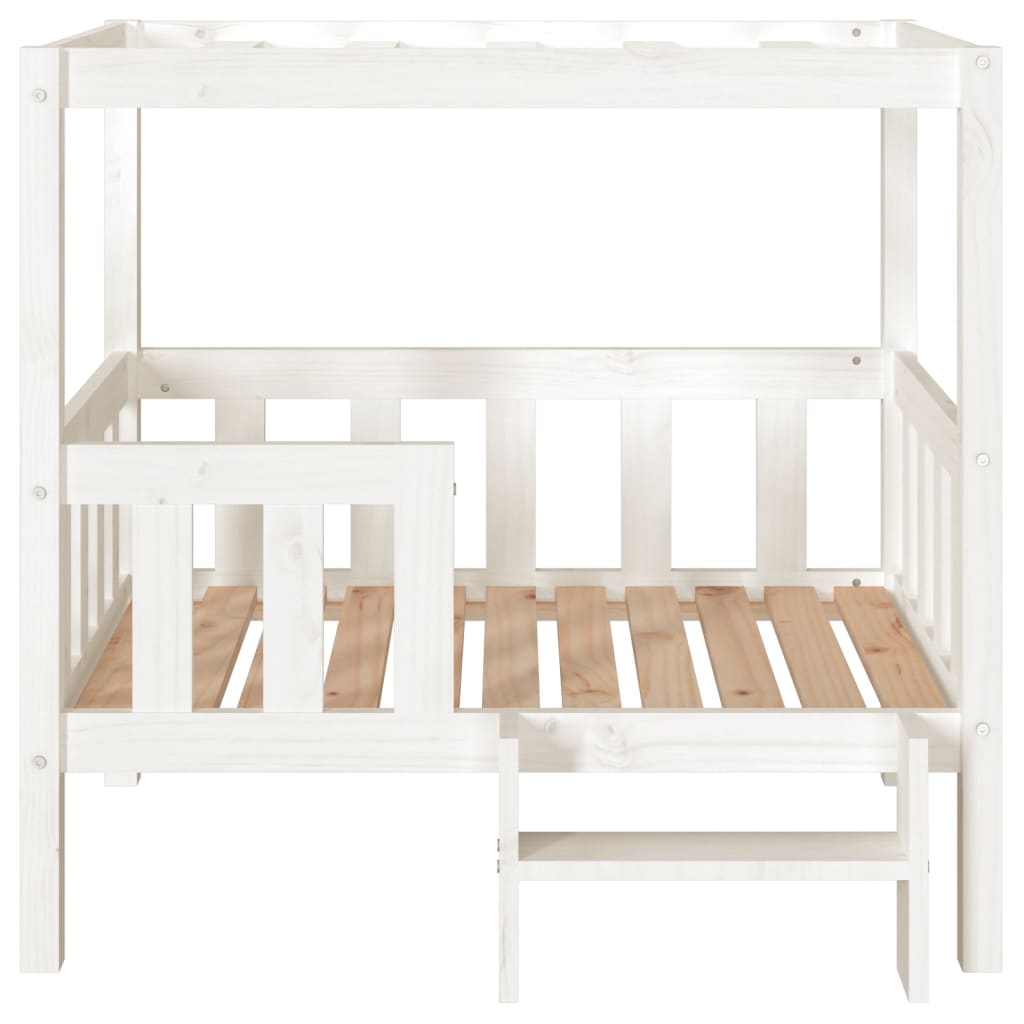 vidaXL Hundebett Weiß 95,5x73,5x90 cm Massivholz Kiefer - Perferre Premium Pet