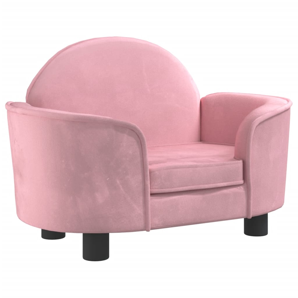Hundebett Rosa 66x40x45 cm Samt - Perferre Premium Pet