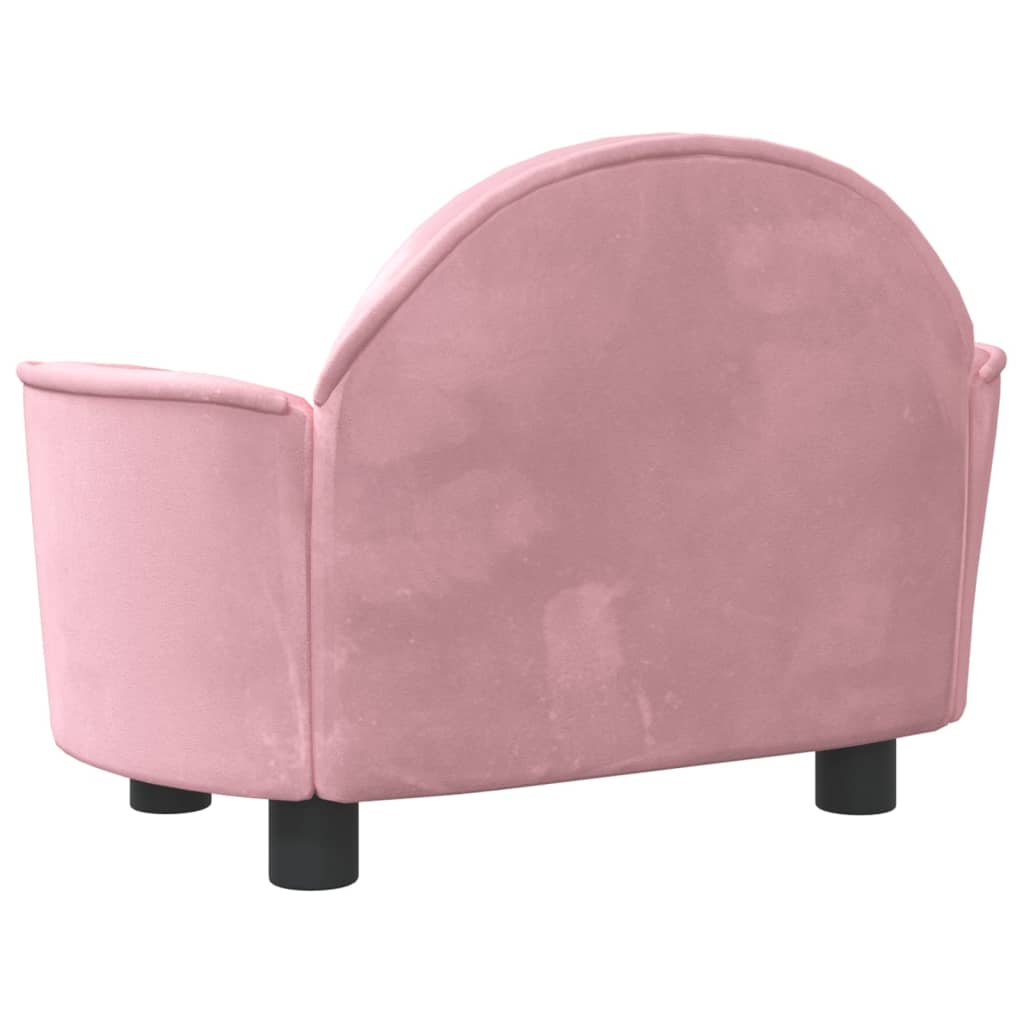 Hundebett Rosa 66x40x45 cm Samt - Perferre Premium Pet