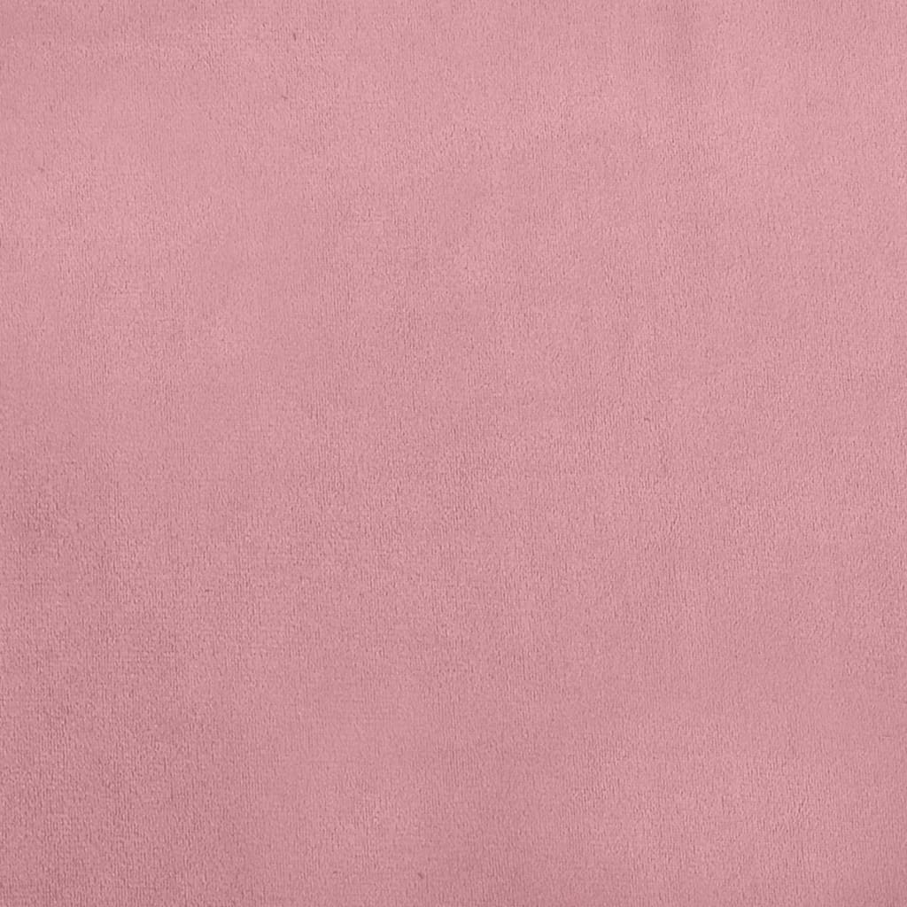 Hundebett Rosa 66x40x45 cm Samt - Perferre Premium Pet