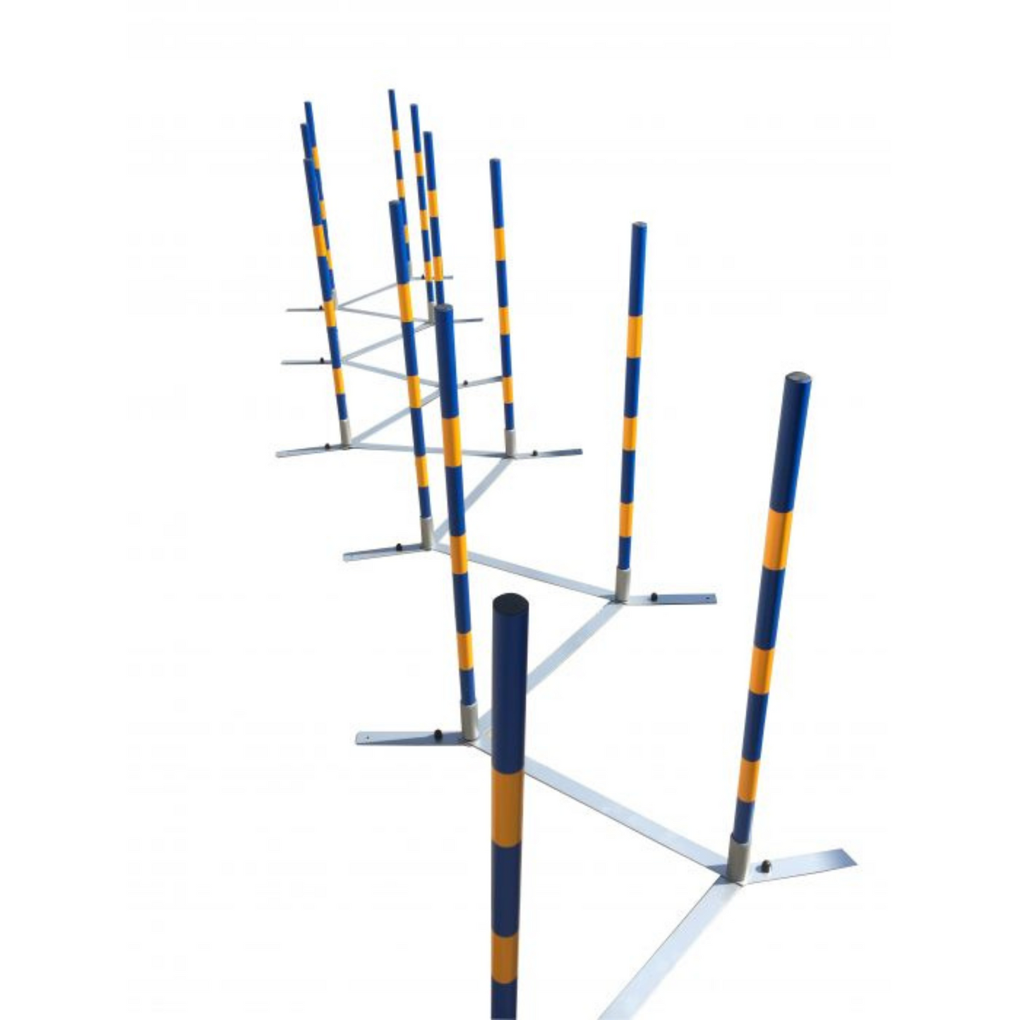 Professionelle Agility Slalom - 12 Palen - Zigzag