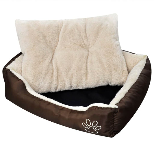 Warmes Hundebett mit Polsterkissen M