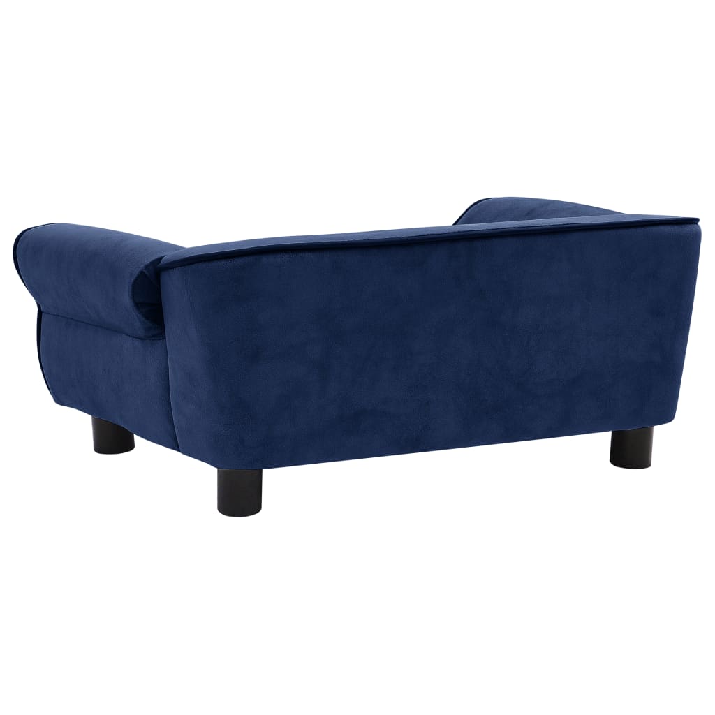 Hundesofa Blau 72x45x30 cm Plüsch