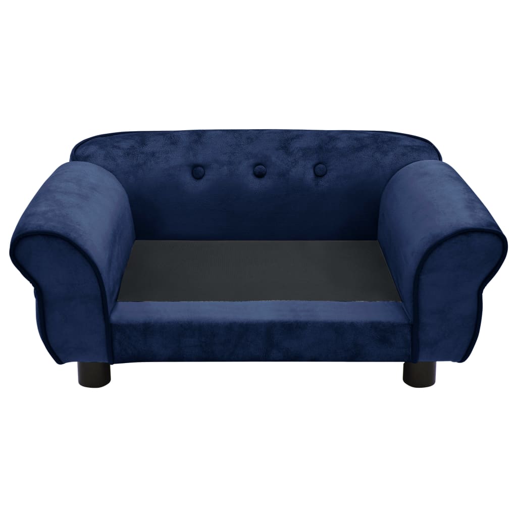 Hundesofa Blau 72x45x30 cm Plüsch