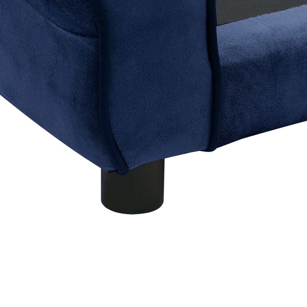 Hundesofa Blau 72x45x30 cm Plüsch