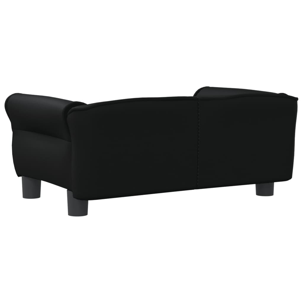 Hundebett Schwarz 70x45x30 cm Kunstleder