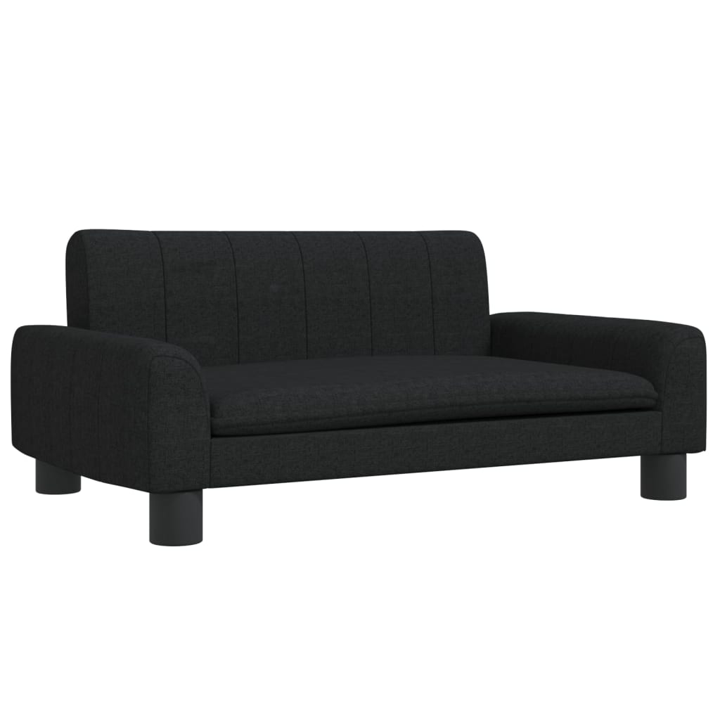 Hundebett Schwarz 70x45x30 cm Stoff