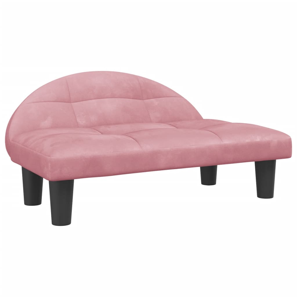 Hundebett Rosa 70x52x30 cm Samt