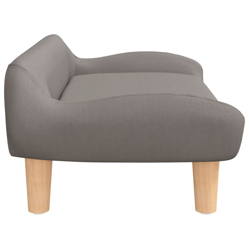 Hundebett Taupe 70x40x24 cm Stoff