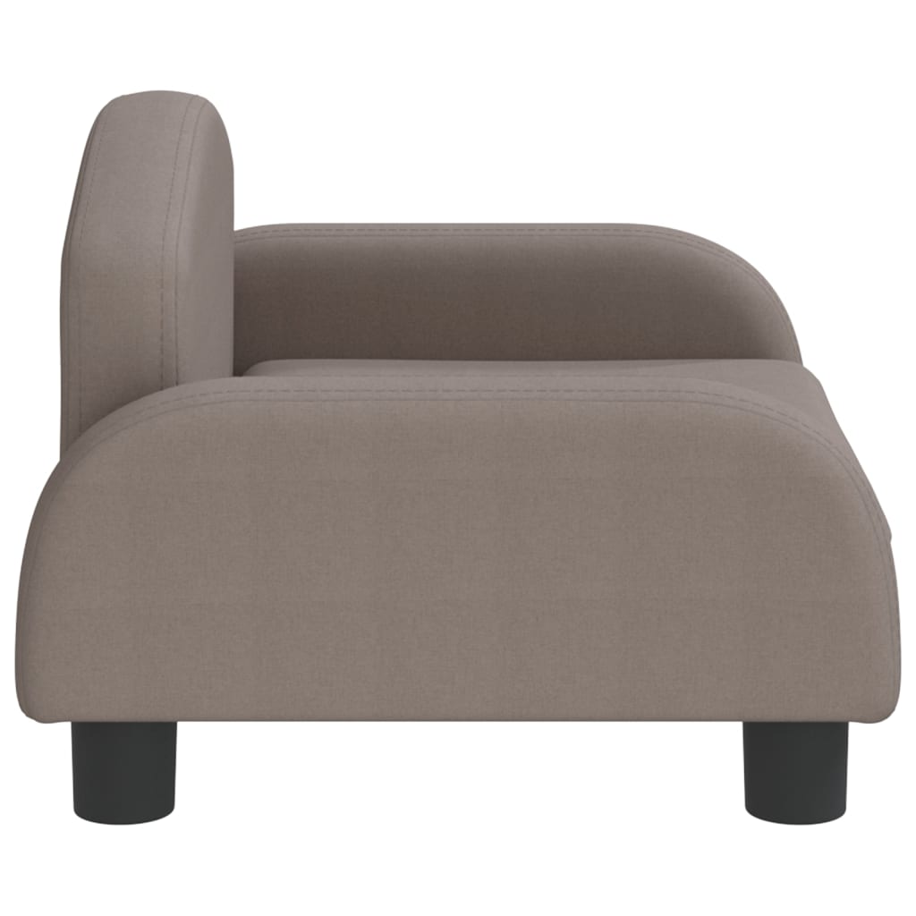 Hundebett Taupe 50x40x30 cm Stoff