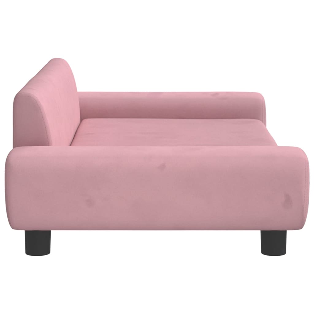 Hundebett Rosa 100x54x33 cm Samt