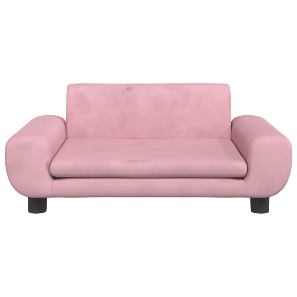 Hundebett Rosa 70x45x33 cm Samt