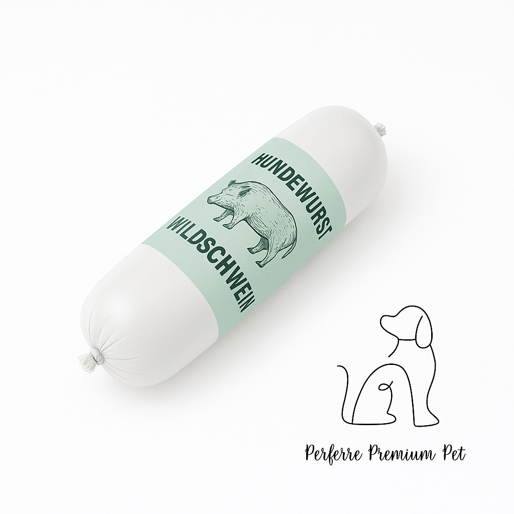 Hundewurst Wildschwein, Fleischwurst für Hunde - Schmackhaft und gesund – vielseitig verwendbar.

Glutenfrei – Zuckerfrei – Getreidefrei – Single-Protein